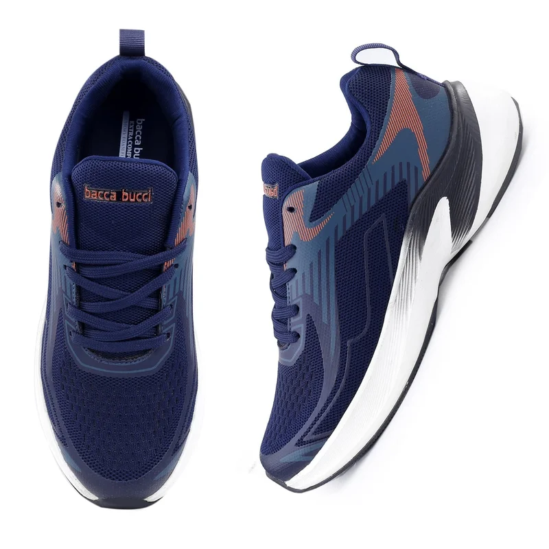 Bacca Bucci Blue Carbon High Abrasion Rubber Outsole Shoes for Men | Best Price UAE